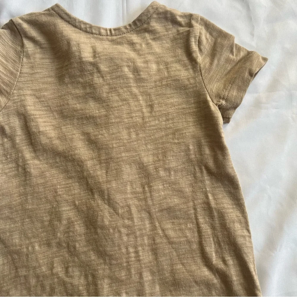 Gap Organic Cotton Shorty One Piece in New Sand Beige Size 3-6 Months